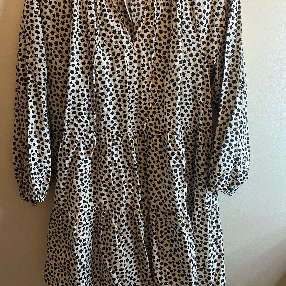 Long sleeve balloon dress